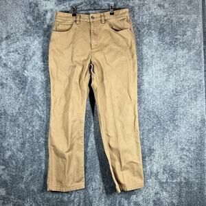 Duluth Trading Co Pants Mens 34x30 Brown Canvas Workwear Utility Carpenter